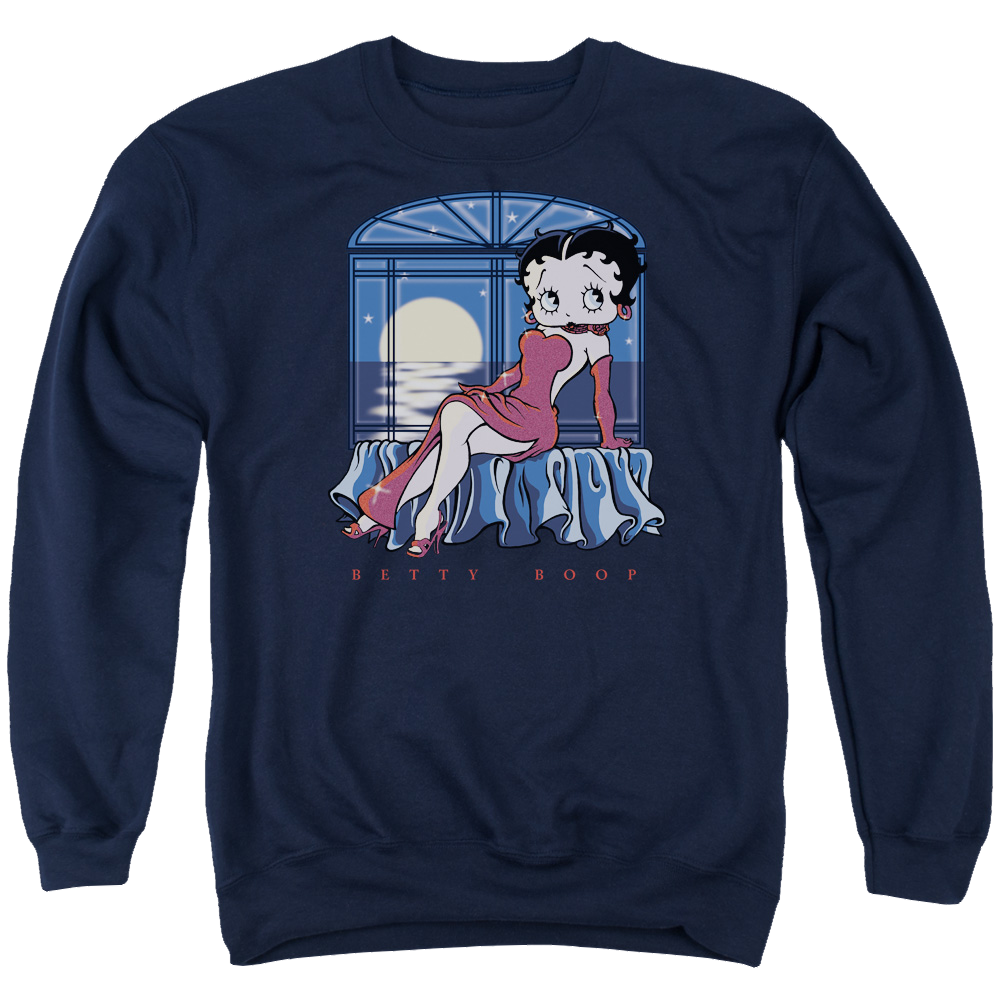 Betty Boop Moonlight - Men's Crewneck Sweatshirt T-Shirts, Hoodie | ZylaModa.com