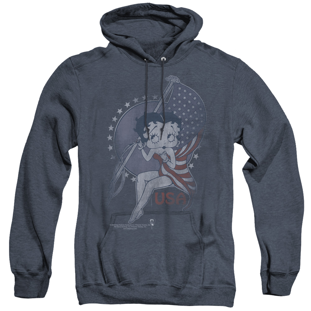 Betty Boop Proud Betty - Heather Pullover Hoodie T-Shirts, Sweatshirt | ZylaModa.com