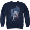 Betty Boop Proud Betty - Men's Crewneck Sweatshirt T-Shirts, Hoodie | ZylaModa.com