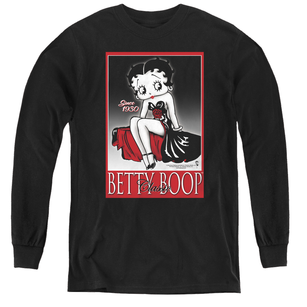 Betty Boop Classic - Youth Long Sleeve T-Shirt Hoodie, Sweatshirt | ZylaModa.com