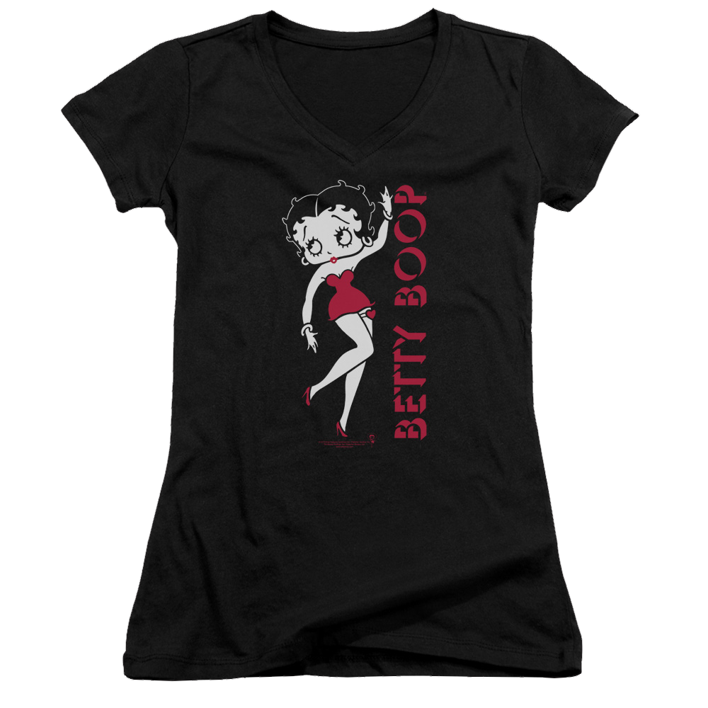 Betty Boop Classic - Juniors V-Neck T-Shirt Style001 Hoodie, Sweatshirt | ZylaModa.com