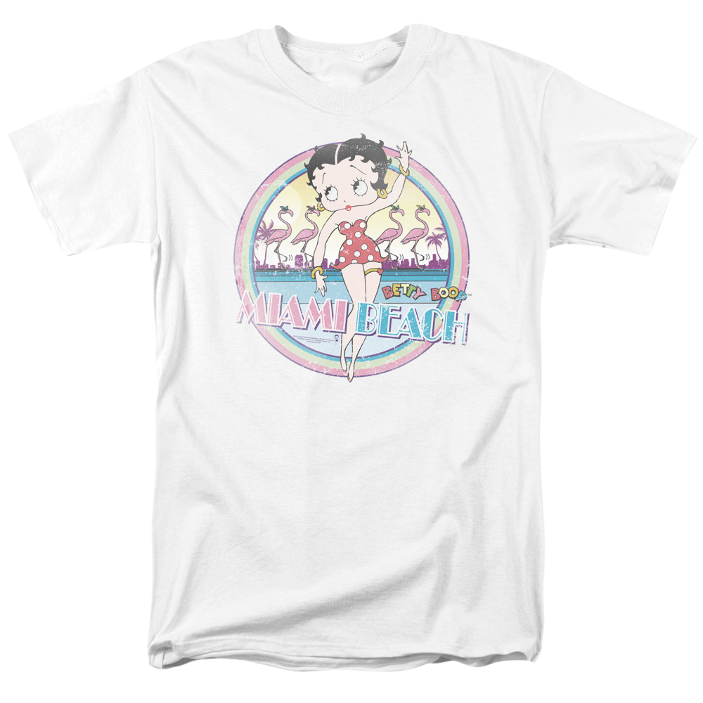 Betty Boop Miami Beach - Men's Regular Fit T-Shirt Hoodie, Sweatshirt | ZylaModa.com