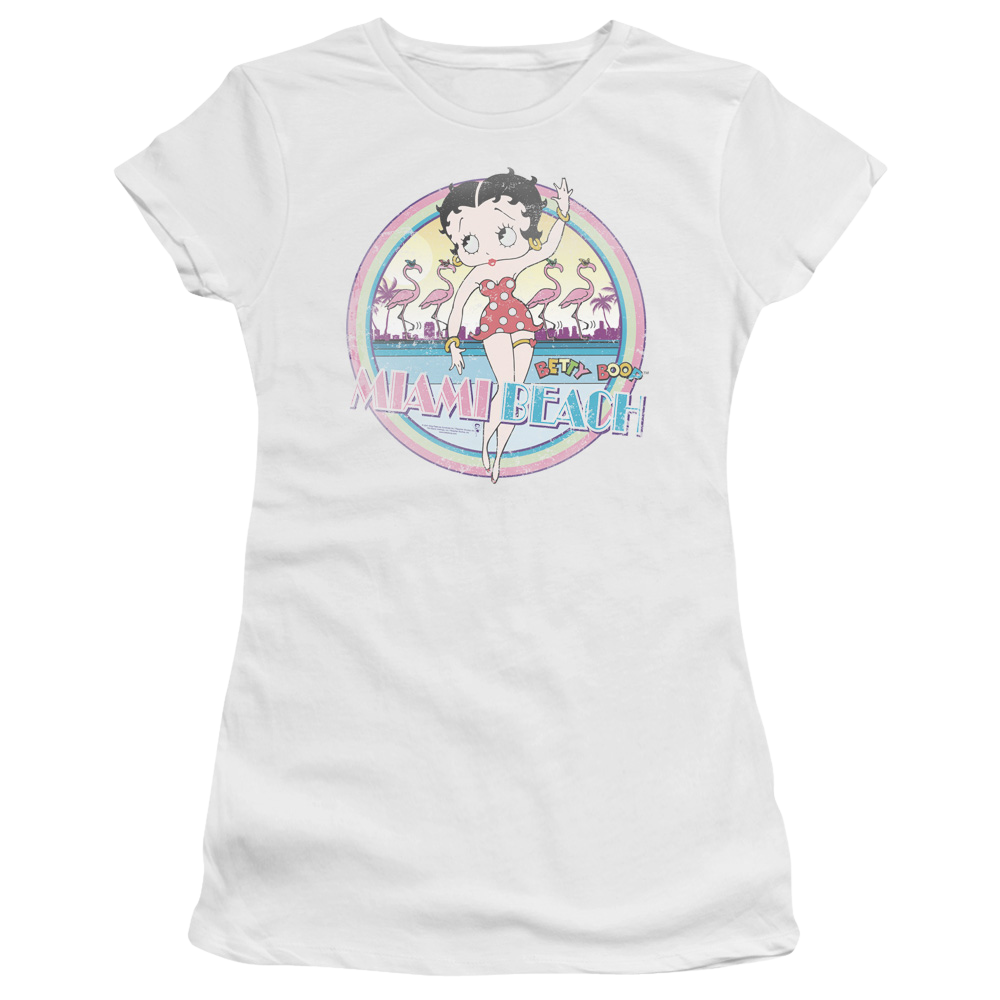 Betty Boop Miami Beach - Juniors T-Shirt Hoodie, Sweatshirt | ZylaModa.com