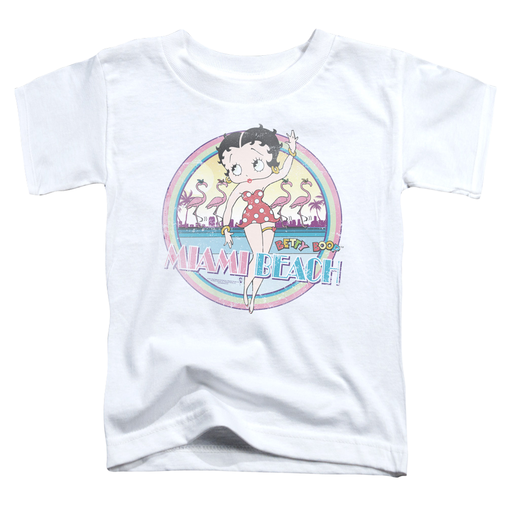 Betty Boop Miami Beach - Kid's T-Shirt Hoodie, Sweatshirt | ZylaModa.com