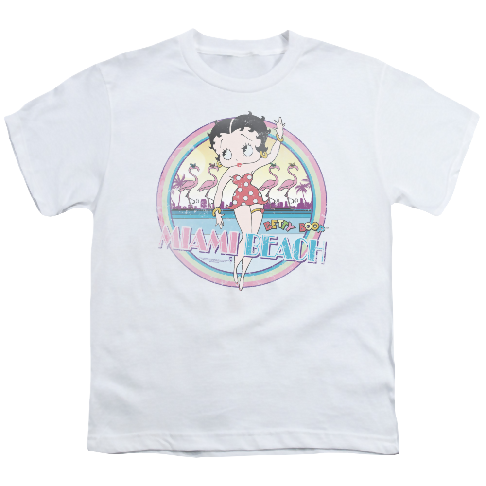 Betty Boop Miami Beach - Youth T-Shirt Hoodie, Sweatshirt | ZylaModa.com