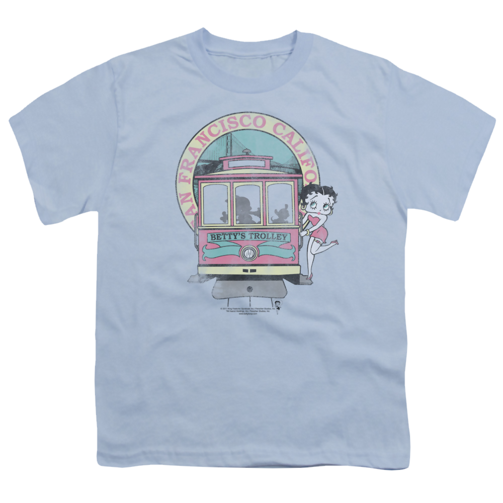 Betty Boop Bettys Trolley - Youth T-Shirt Hoodie, Sweatshirt | ZylaModa.com