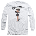 Betty Boop Marine Boop - Men's Long Sleeve T-Shirt Hoodie, Sweatshirt | ZylaModa.com