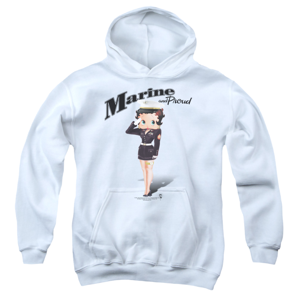 Betty Boop Marine Boop - Youth Hoodie T-Shirts, Sweatshirt | ZylaModa.com
