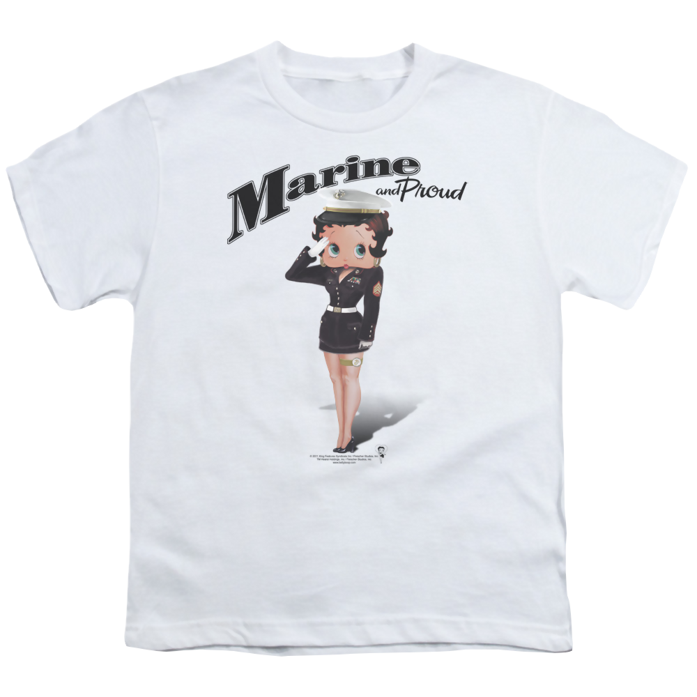 Betty Boop Marine Boop - Youth T-Shirt Hoodie, Sweatshirt | ZylaModa.com