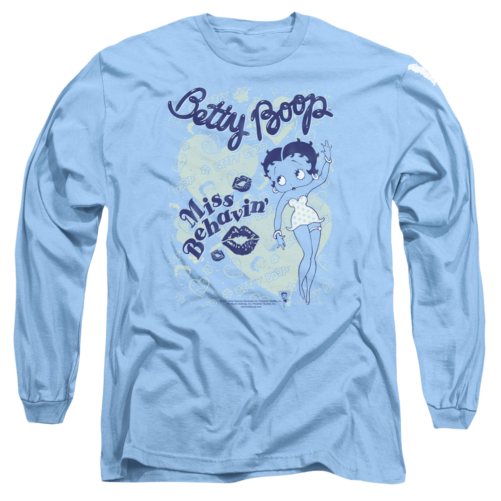 Betty Boop Miss Behavin - Men's Long Sleeve T-Shirt Hoodie, Sweatshirt | ZylaModa.com