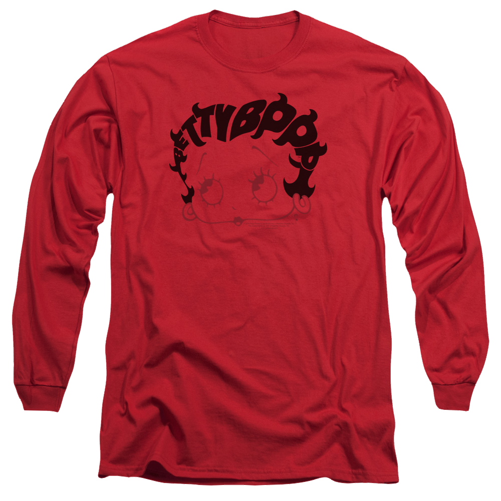 Betty Boop Word Hair - Men's Long Sleeve T-Shirt Hoodie, Sweatshirt | ZylaModa.com