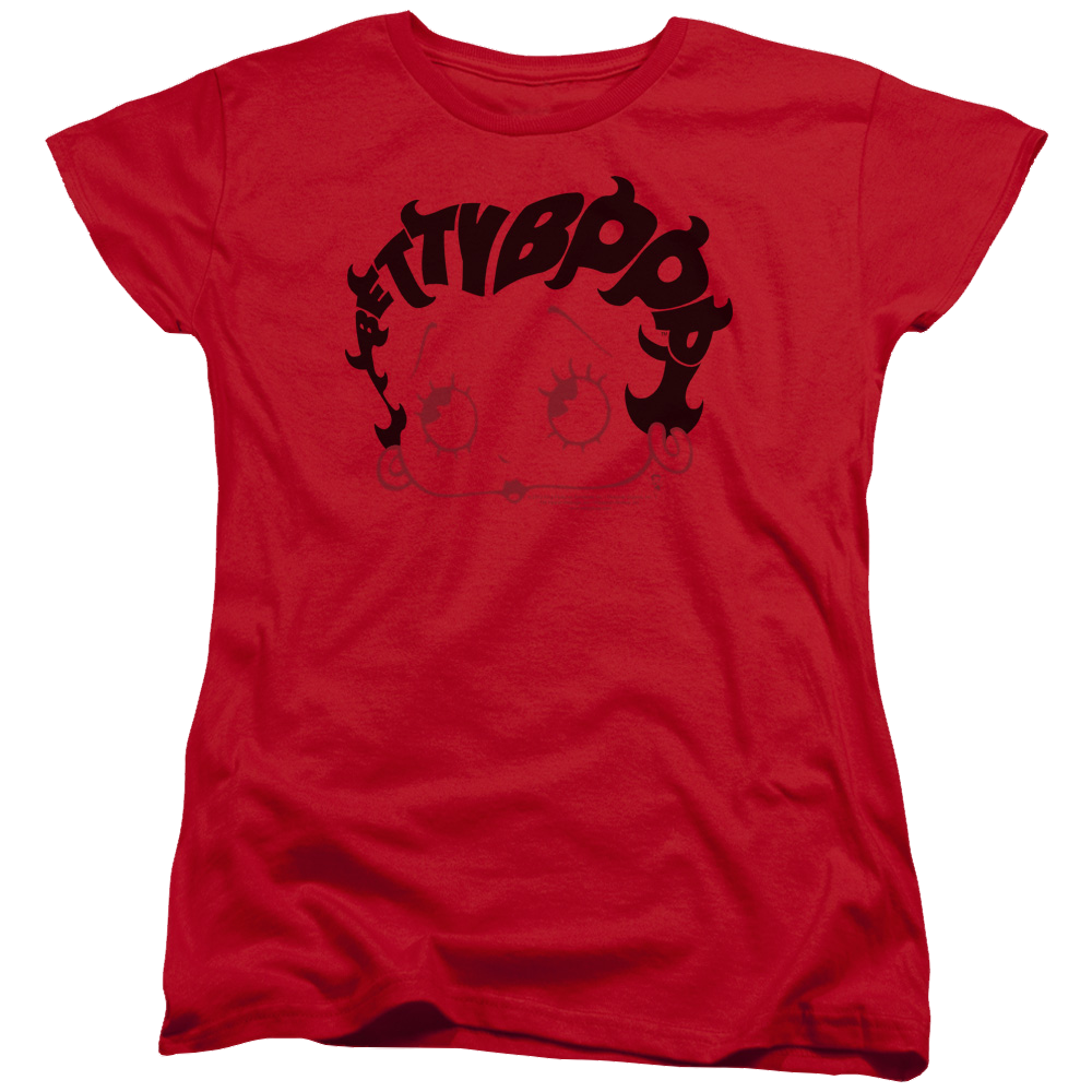 Betty Boop Word Hair - Women's T-Shirt Hoodie, Sweatshirt | ZylaModa.com