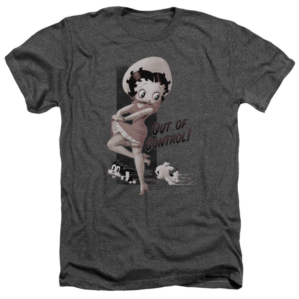 Betty Boop Out Of Control - Men's Heather T-Shirt Hoodie, Sweatshirt | ZylaModa.com