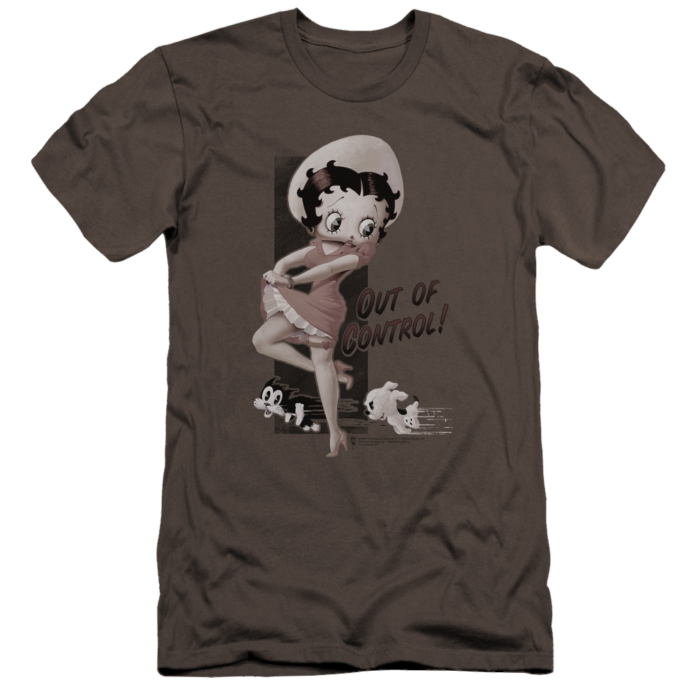 Betty Boop Out Of Control - Men's Premium Slim Fit T-Shirt Hoodie, Sweatshirt | ZylaModa.com