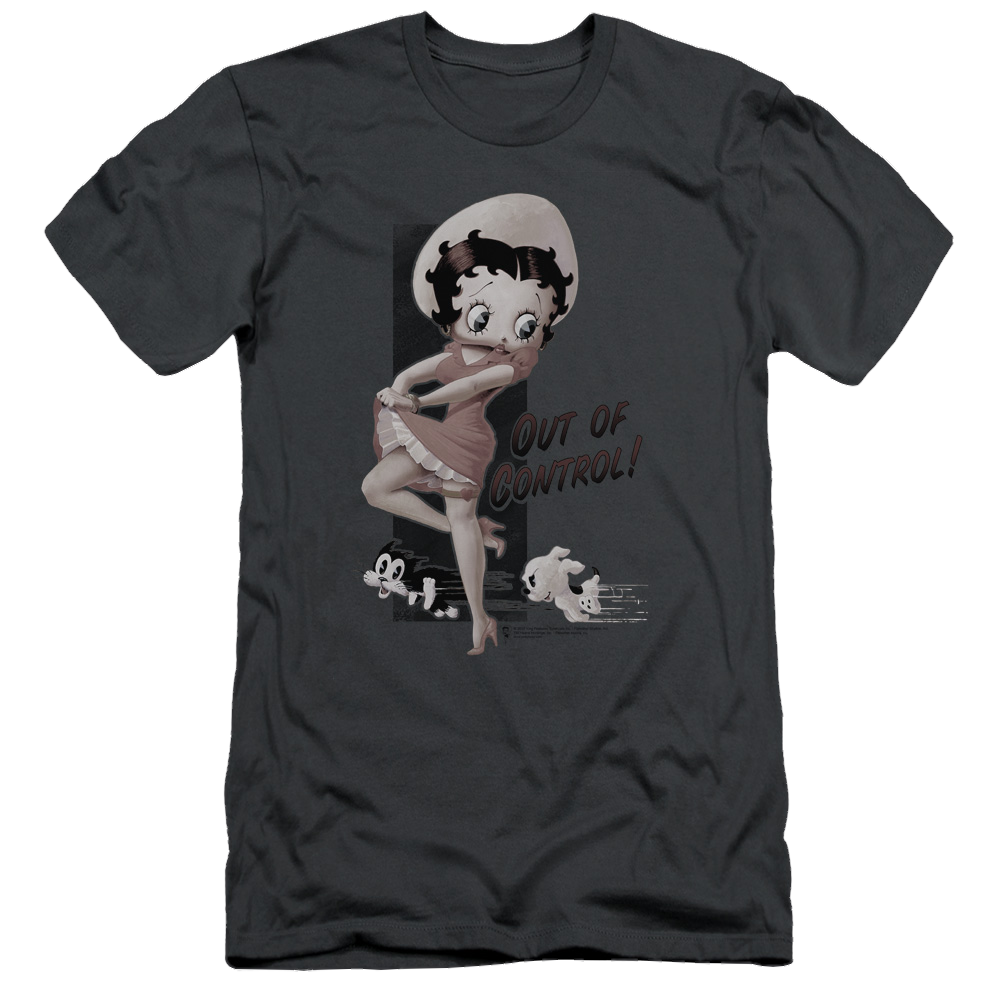 Betty Boop Out Of Control - Men's Slim Fit T-Shirt Hoodie, Sweatshirt | ZylaModa.com