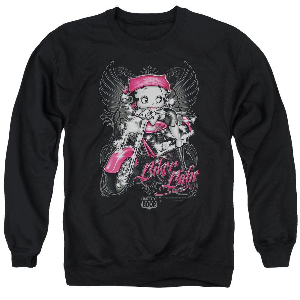 Betty Boop Biker Babe - Men's Crewneck Sweatshirt T-Shirts, Hoodie | ZylaModa.com