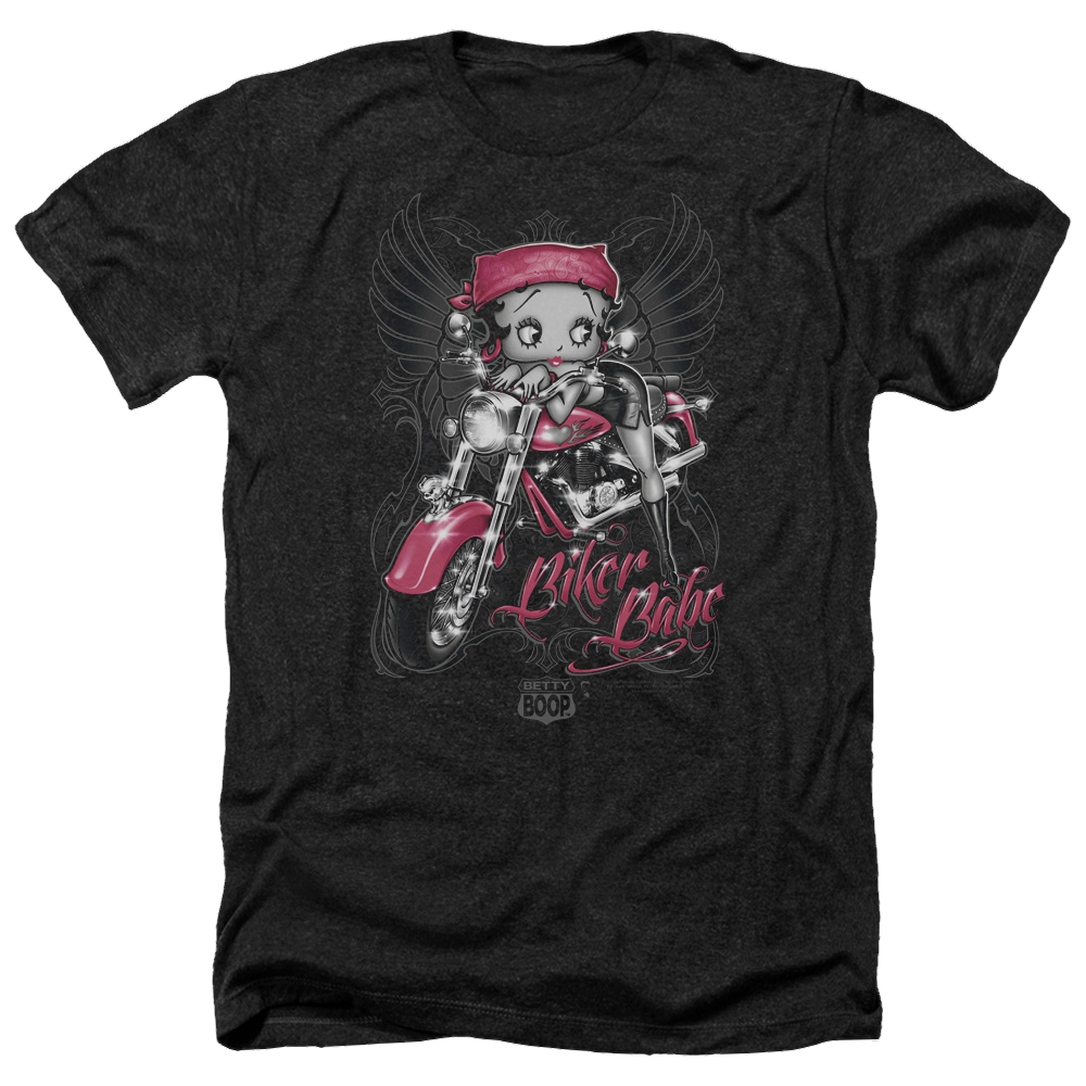 Betty Boop Biker Babe - Men's Heather T-Shirt Hoodie, Sweatshirt | ZylaModa.com