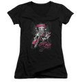 Betty Boop Biker Babe - Juniors V-Neck T-Shirt Hoodie, Sweatshirt | ZylaModa.com