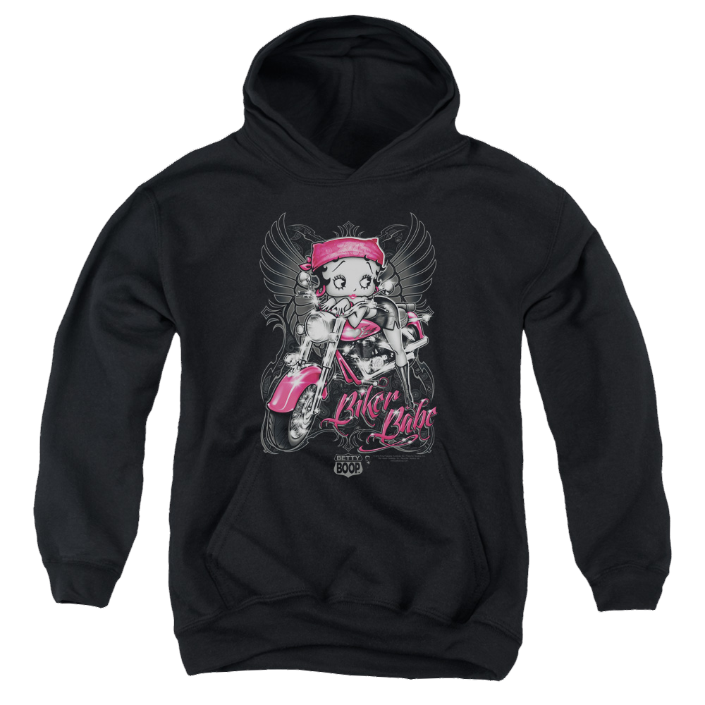 Betty Boop Biker Babe - Youth Hoodie T-Shirts, Sweatshirt | ZylaModa.com