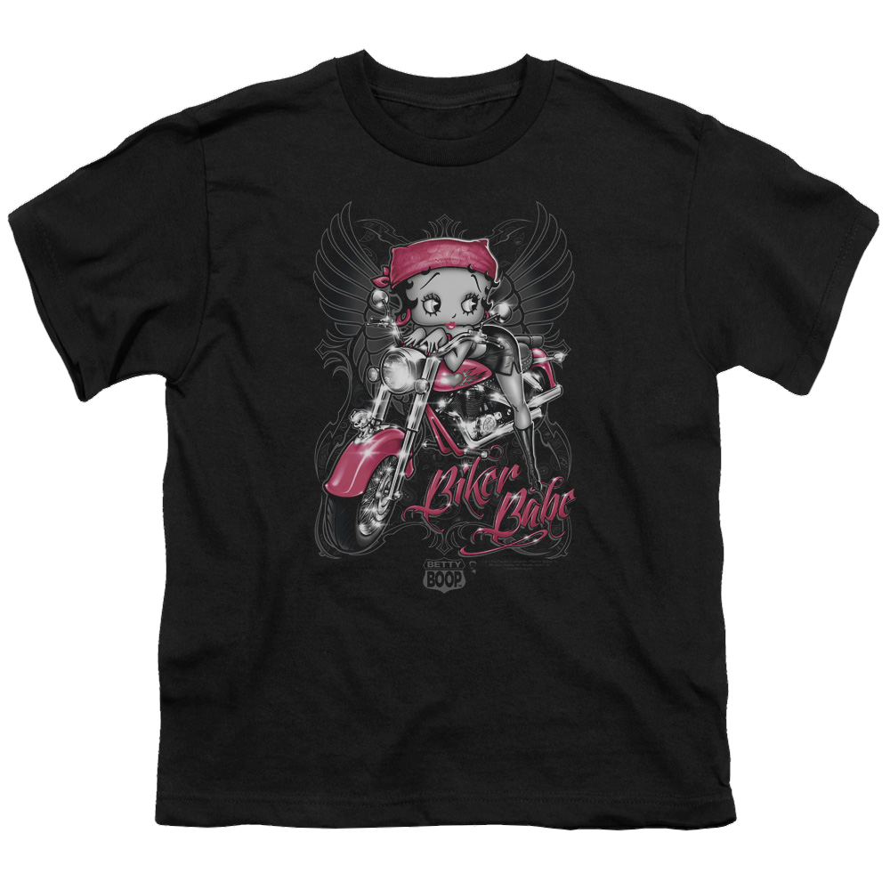 Betty Boop Biker Babe - Youth T-Shirt Hoodie, Sweatshirt | ZylaModa.com