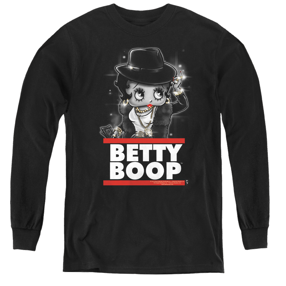 Betty Boop Bling Bling Boop - Youth Long Sleeve T-Shirt Hoodie, Sweatshirt | ZylaModa.com