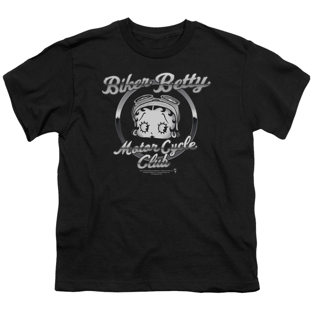 Betty Boop Chromed Logo - Youth T-Shirt Hoodie, Sweatshirt | ZylaModa.com