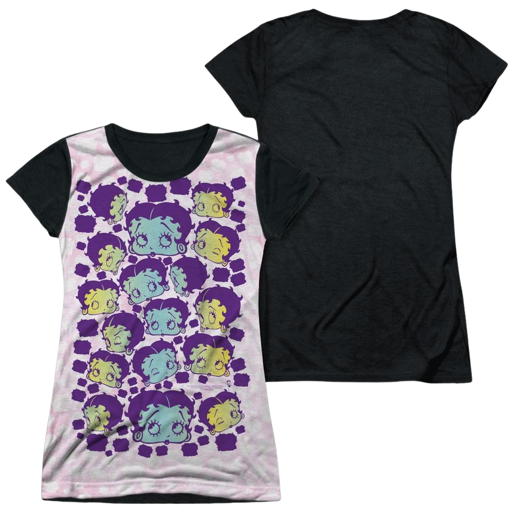 Betty Boop Boop & Repeat - Juniors Black Back T-Shirt Hoodie, Sweatshirt | ZylaModa.com