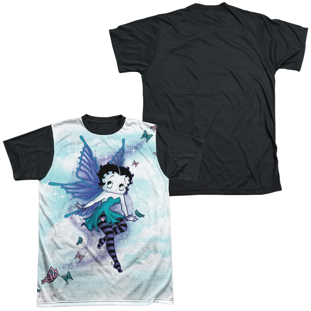 Betty Boop Sparkle Fairy - Men's Black Back T-Shirt Hoodie, Sweatshirt | ZylaModa.com