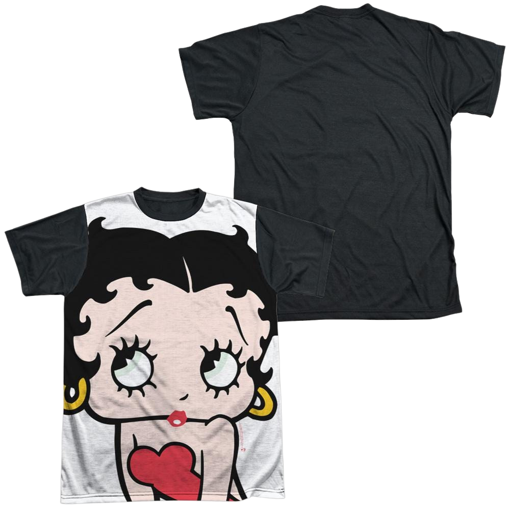 Betty Boop Big Boop Head - Men's Black Back T-Shirt Hoodie, Sweatshirt | ZylaModa.com