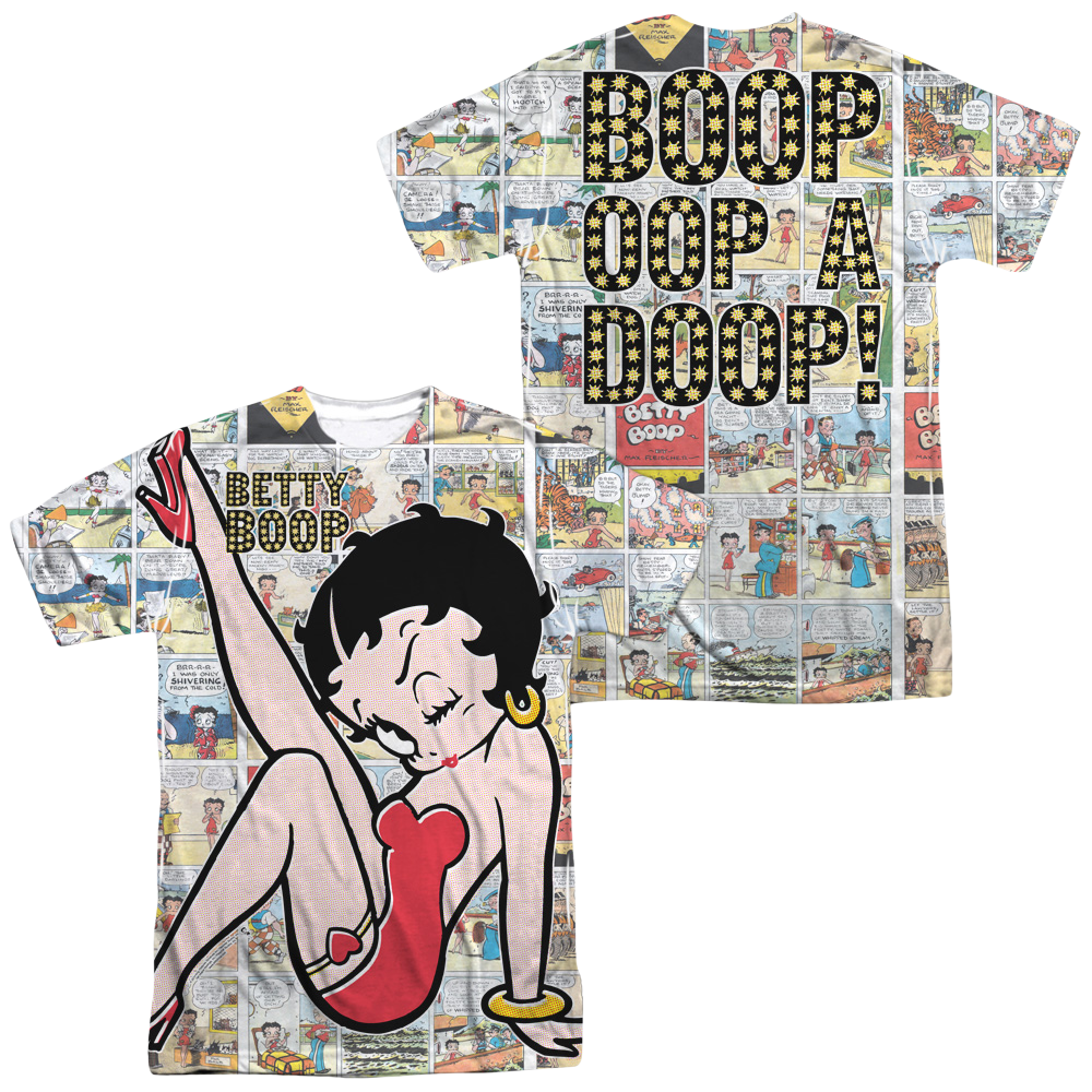 Betty Boop Vintage Strips Men's All Over Print T-Shirt Hoodie, Sweatshirt | ZylaModa.com