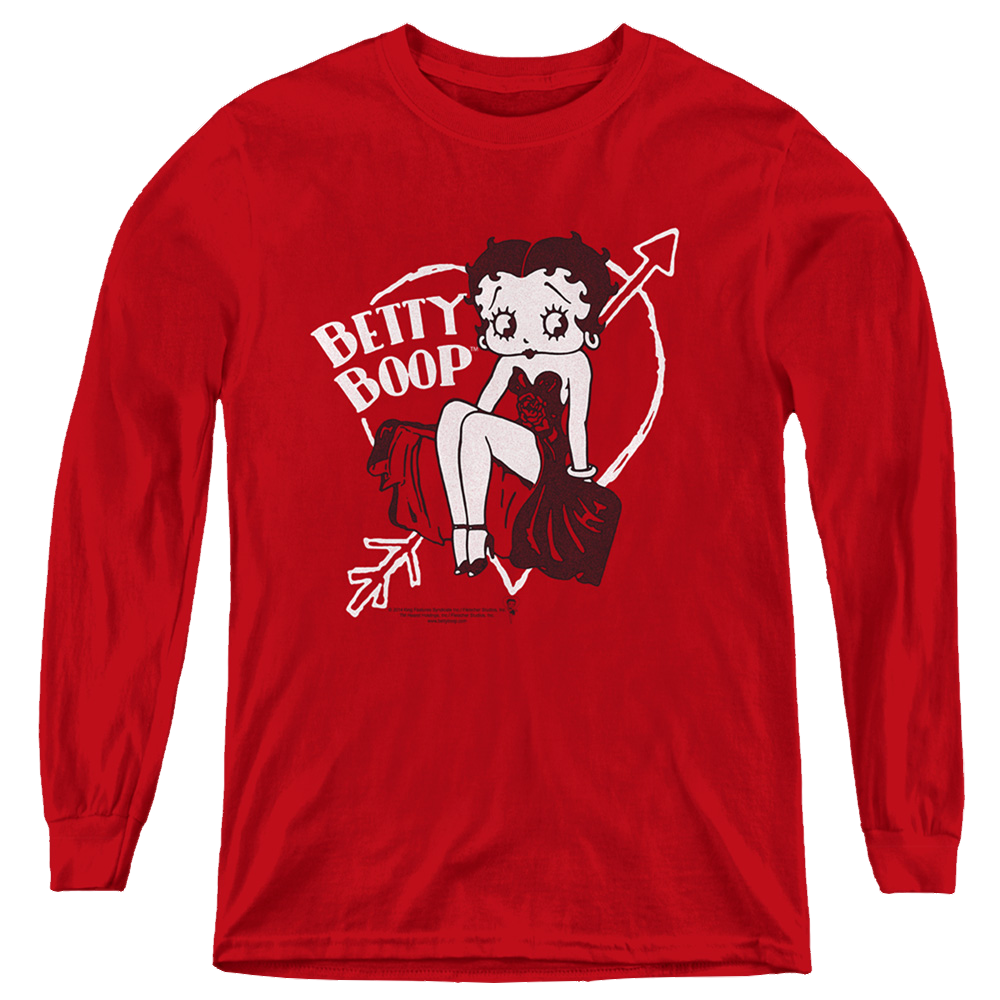 Betty Boop Lover Girl - Youth Long Sleeve T-Shirt Hoodie, Sweatshirt | ZylaModa.com