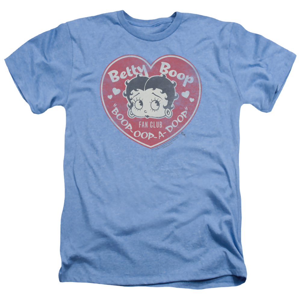 Betty Boop Fan Club Heart - Men's Heather T-Shirt Hoodie, Sweatshirt | ZylaModa.com