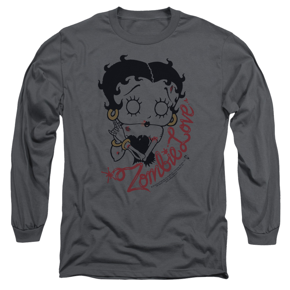 Betty Boop Classic Zombie - Men's Long Sleeve T-Shirt Hoodie, Sweatshirt | ZylaModa.com