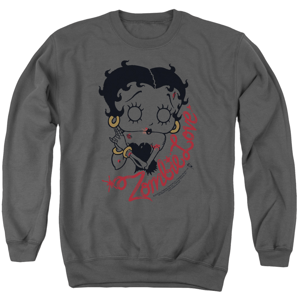 Betty Boop Classic Zombie - Men's Crewneck Sweatshirt T-Shirts, Hoodie | ZylaModa.com