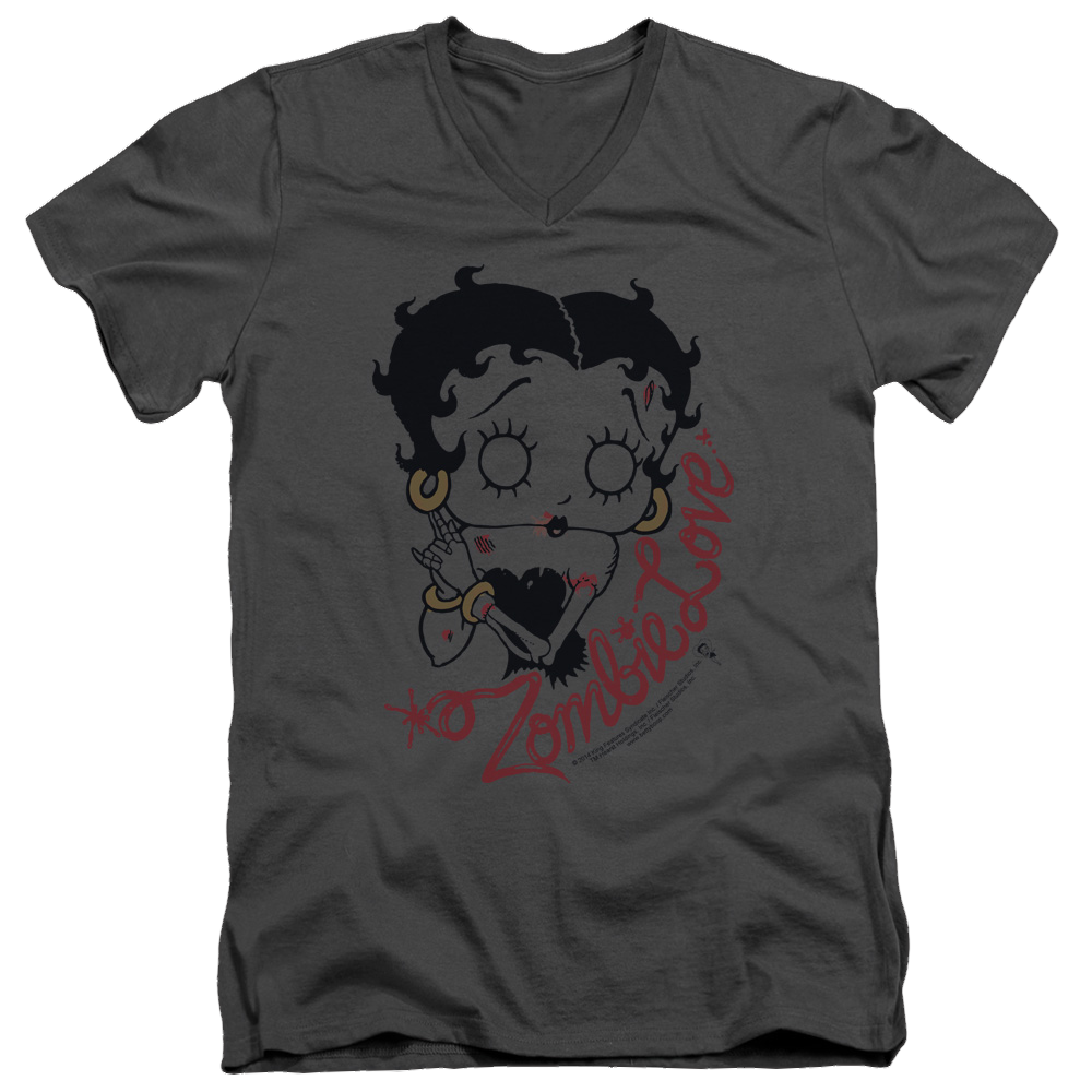Betty Boop Classic Zombie - Men's V-Neck T-Shirt Hoodie, Sweatshirt | ZylaModa.com