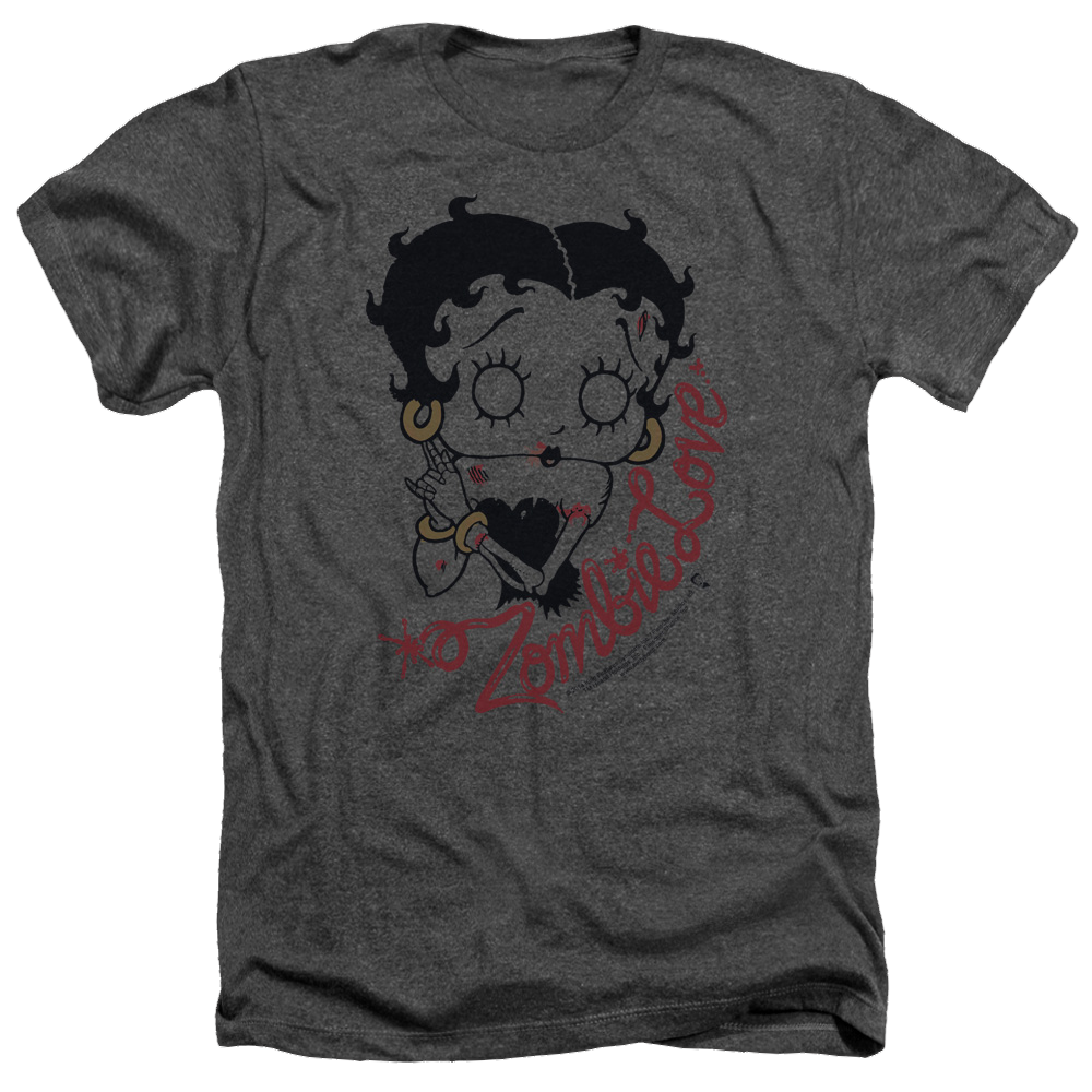 Betty Boop Classic Zombie - Men's Heather T-Shirt Hoodie, Sweatshirt | ZylaModa.com