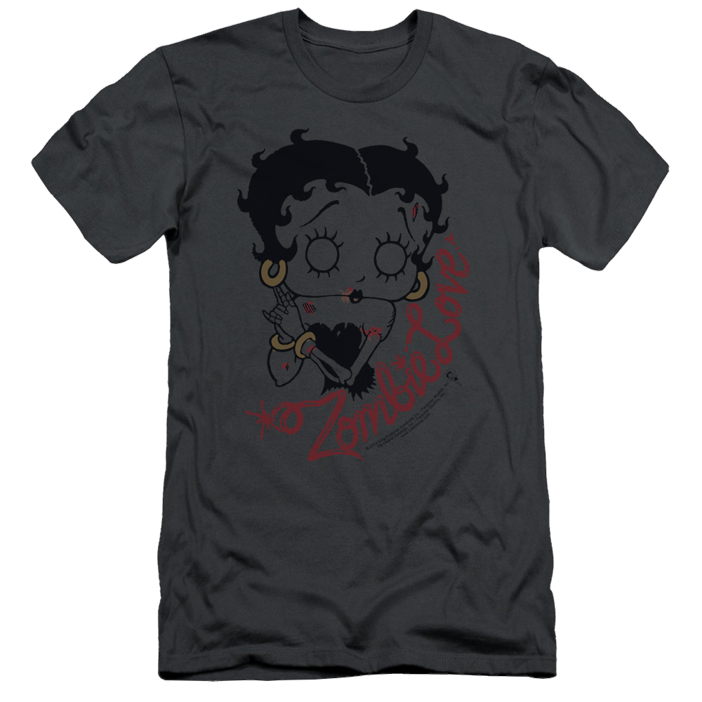 Betty Boop Classic Zombie - Men's Slim Fit T-Shirt Hoodie, Sweatshirt | ZylaModa.com