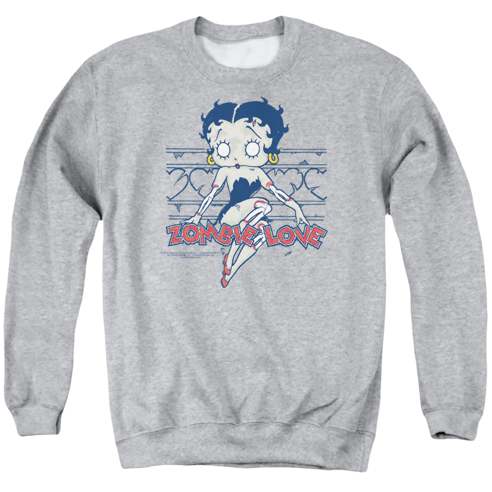 Betty Boop Zombie Pinup - Men's Crewneck Sweatshirt T-Shirts, Hoodie | ZylaModa.com