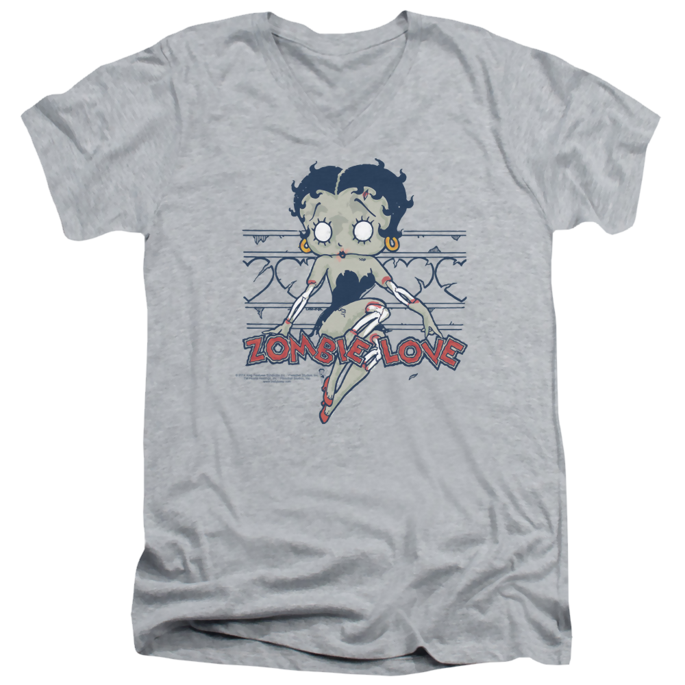 Betty Boop Zombie Pinup - Men's V-Neck T-Shirt Hoodie, Sweatshirt | ZylaModa.com