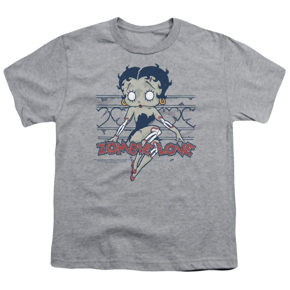 Betty Boop Zombie Pinup - Kid's T-Shirt Hoodie, Sweatshirt | ZylaModa.com