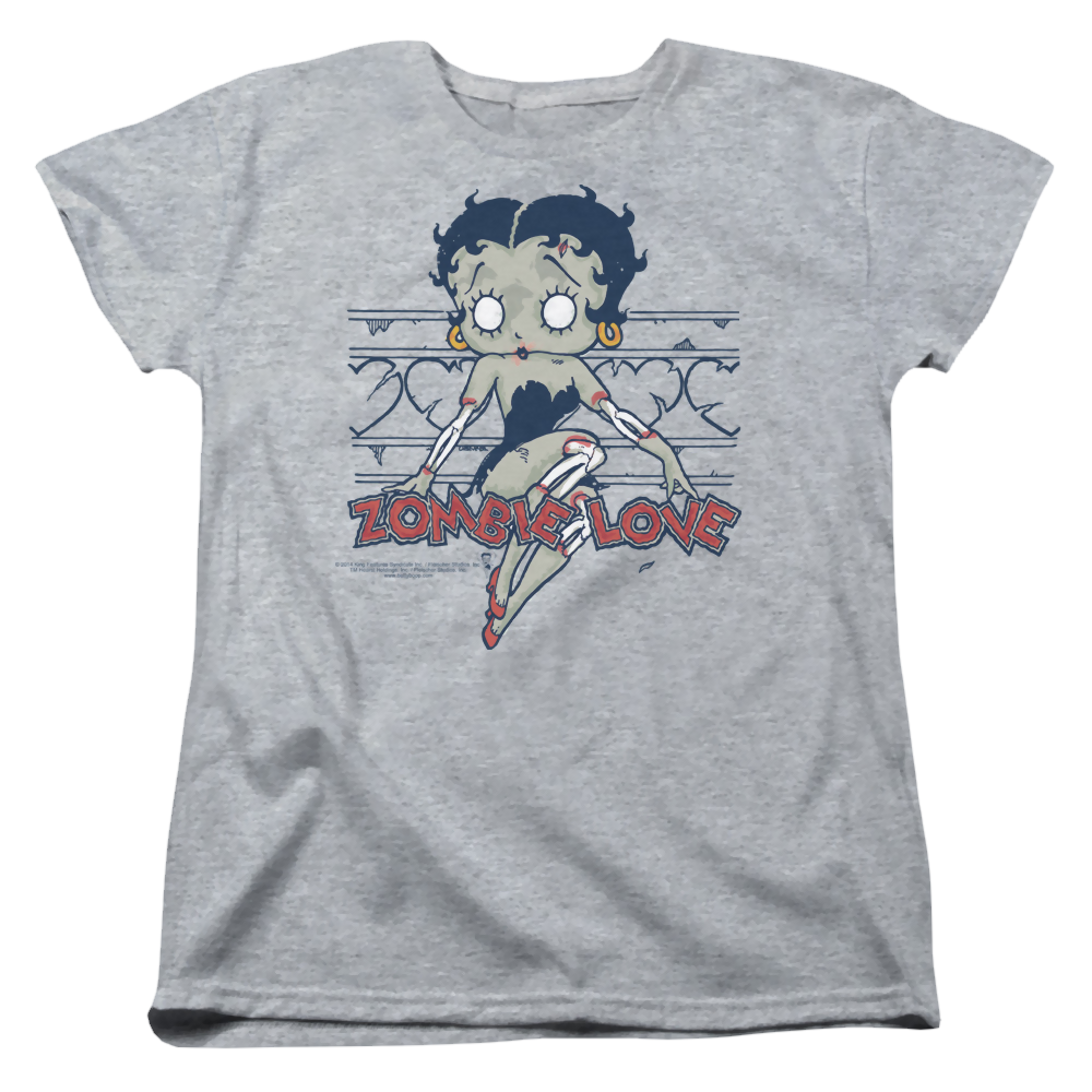 Betty Boop Zombie Pinup - Women's T-Shirt Hoodie, Sweatshirt | ZylaModa.com