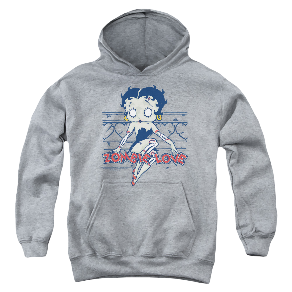 Betty Boop Zombie Pinup - Youth Hoodie T-Shirts, Sweatshirt | ZylaModa.com