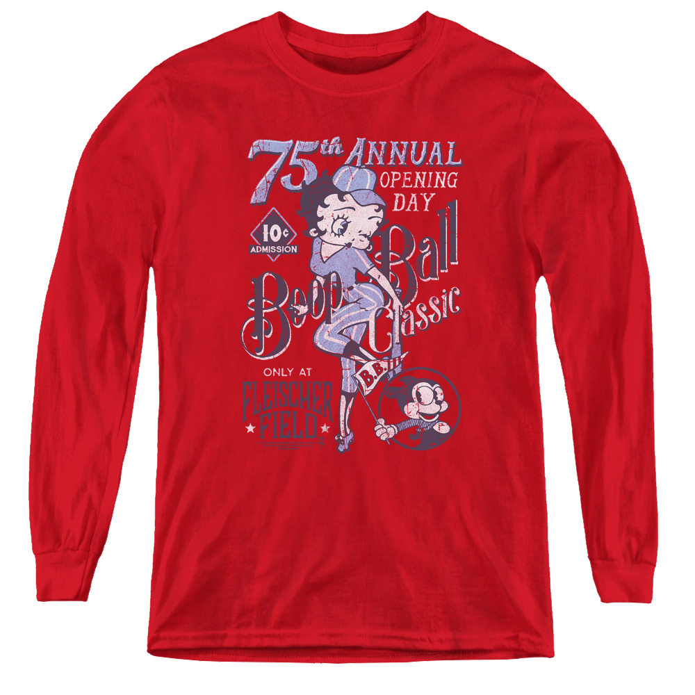 Betty Boop Boop Ball - Youth Long Sleeve T-Shirt Hoodie, Sweatshirt | ZylaModa.com