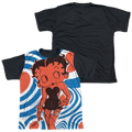 Betty Boop Mod Rings - Youth Black Back T-Shirt (Ages 8-12) Hoodie, Sweatshirt | ZylaModa.com
