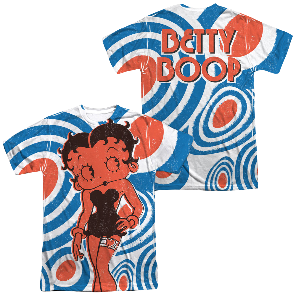 Betty Boop Mod Rings (Front/Back Print) - Men's All-Over Print T-Shirt Hoodie, Sweatshirt | ZylaModa.com