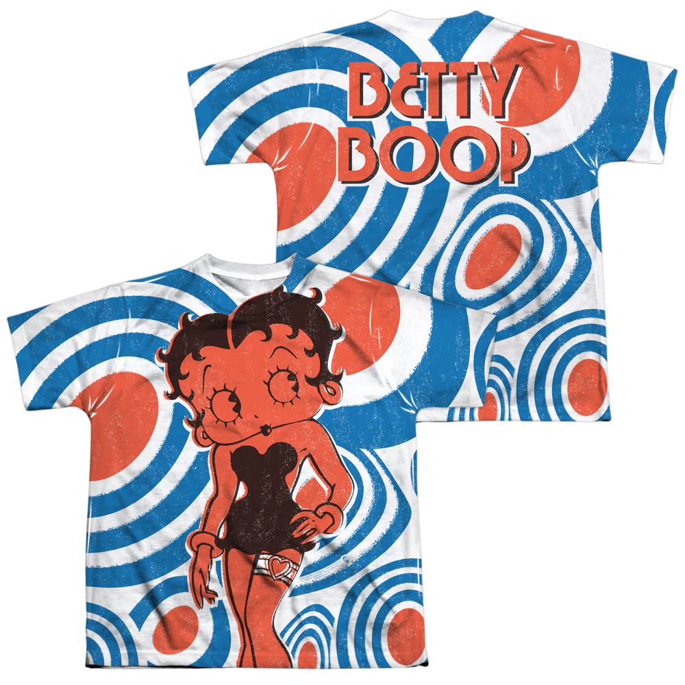Betty Boop Mod Rings (Front/Back Print) - Youth All-Over Print T-Shirt Hoodie, Sweatshirt | ZylaModa.com