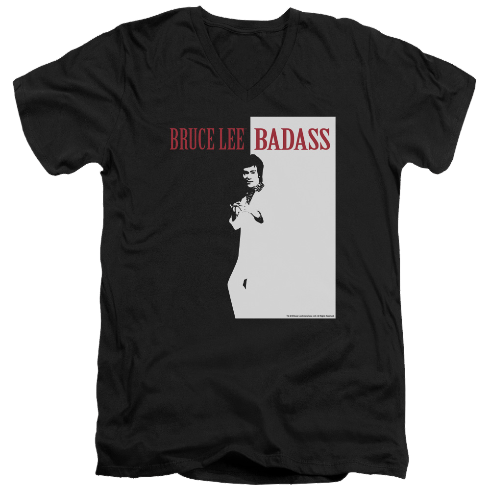 Bruce Lee Badass - Men's V-Neck T-Shirt Hoodie, Sweatshirt | ZylaModa.com
