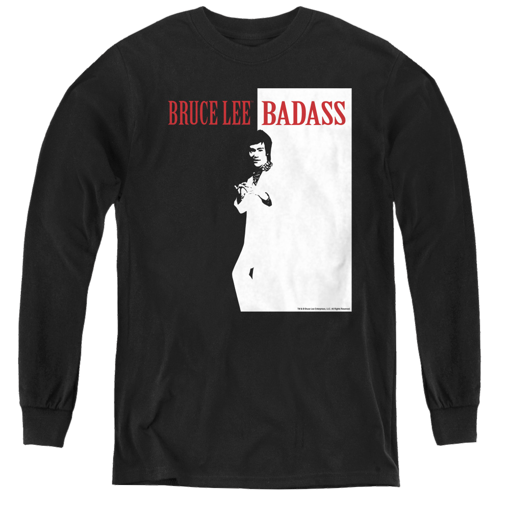 Bruce Lee Badass - Youth Long Sleeve T-Shirt Hoodie, Sweatshirt | ZylaModa.com