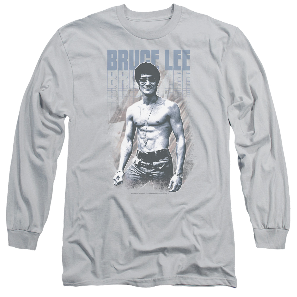 Bruce Lee Blue Jean Lee - Men's Long Sleeve T-Shirt Hoodie, Sweatshirt | ZylaModa.com