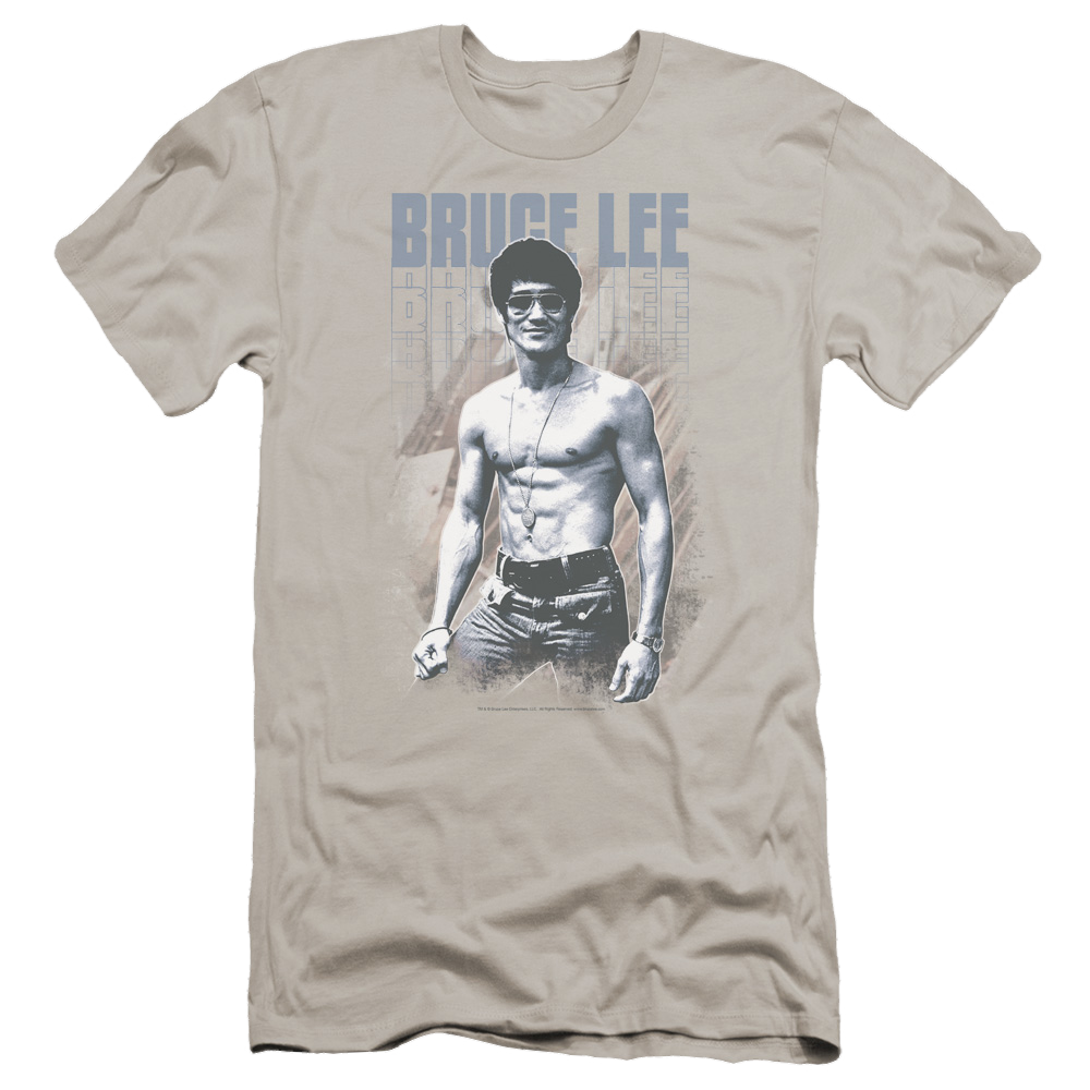 Bruce Lee Blue Jean Lee - Men's Premium Slim Fit T-Shirt Hoodie, Sweatshirt | ZylaModa.com